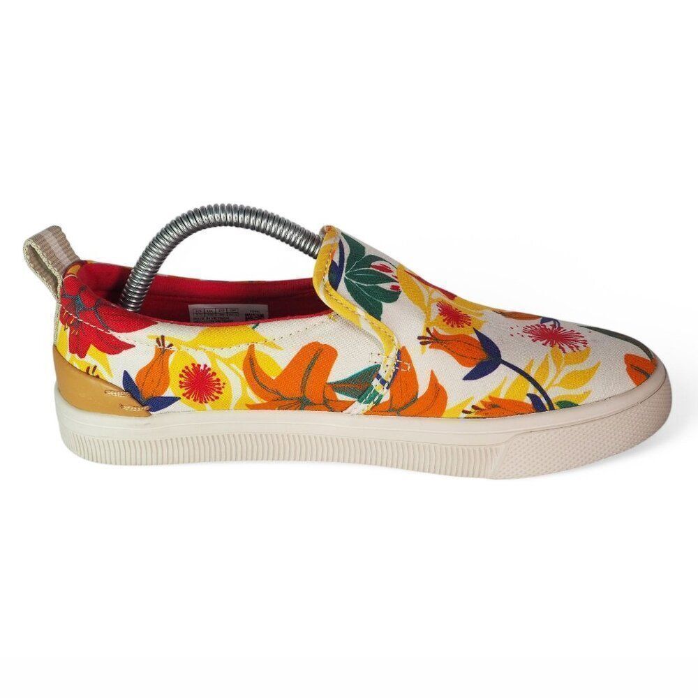 Toms TRVL Lite Floral Print Slip-on Casual Sneakers White Multicolor Women's 5.5 - Picture 7 of 11